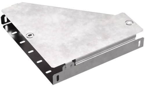 Переходник правый для лотка с крышкой Промрукав Стандарт 300х100х50 фото Переходник правый для лотка с крышкой Промрукав Стандарт 300х100х50 картинка